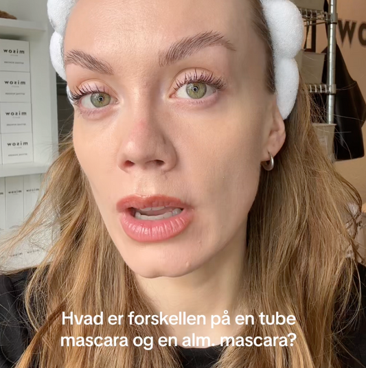 HVAD ER FORSKELLEN PÅ EN TUBE & EN ALM MASCARA?