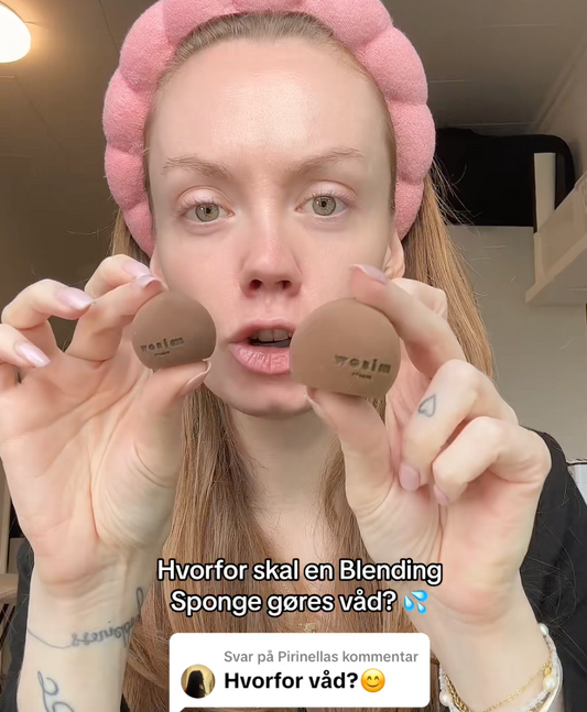 HVORFOR SKAL EN BLENDING SPONGE VÆRE VÅD?